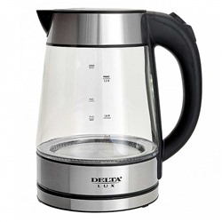 Чайник электрический 2200 Вт, 1,7 л DELTA LUX DE-1004 черный