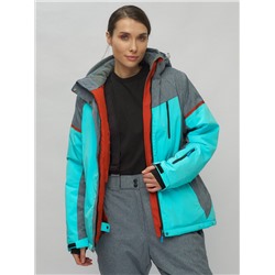 Горнолыжный костюм женский бирюзового цвета 02272-2Br