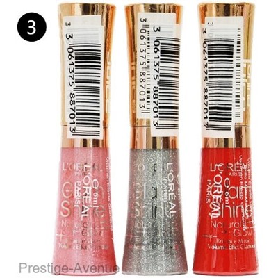 Блеск для губ Loreal GlamShine Natural Glow (упак 3 шт)