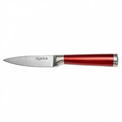 Нож 3,5" (8,89 см) для чистки овощей из нержавеющей стали AK-2080/E "Burgundy" с красной ручкой