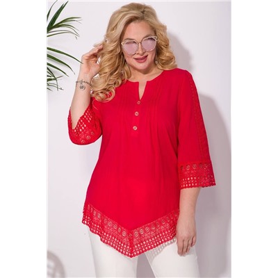 Liliana 1163БрЛ малина+белый, Брюки,  Блуза