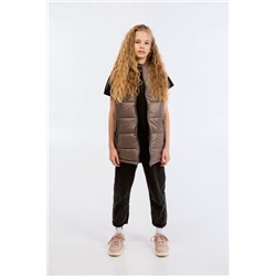 Жилет для девочки "Хэппи" кофе