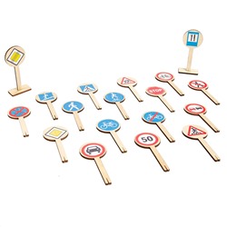 Игра развивающая деревянная «Деревянные дорожные знаки»