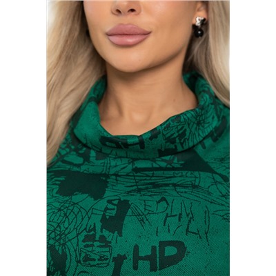 Платье трикотажное Конфетти (зеленое) П14295-18М