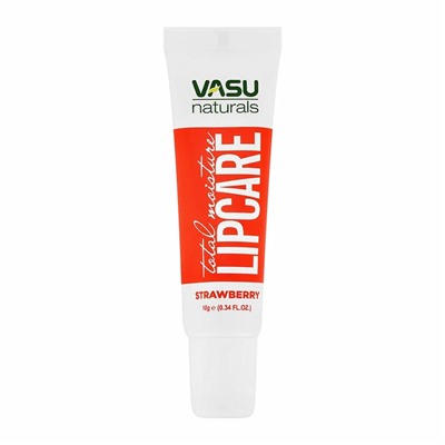 STRAWBERRY Total Moisture LIP CARE, Vasu (КЛУБНИКА Увлажняющий БАЛЬЗАМ ДЛЯ ГУБ, Васу), 10 г.