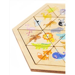 Пазл деревянный «Веселый зоопарк»