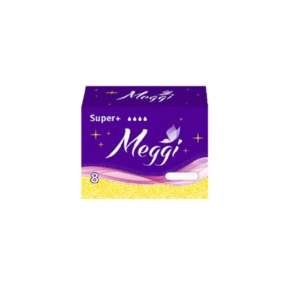 Тампоны гигиенические  Meggi Super +  8шт