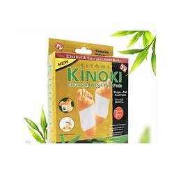 Детоксикационный пластырь Kinoki для ног 10 шт желтый