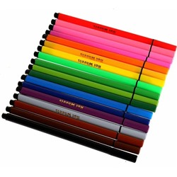 Фломастеры Хот Вилс, 18 цветов, трёхгранные