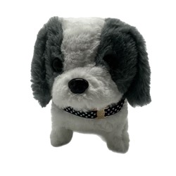 Собачка Интерактивная мягкая (гавкает,двигается) 15*14см 874-3
