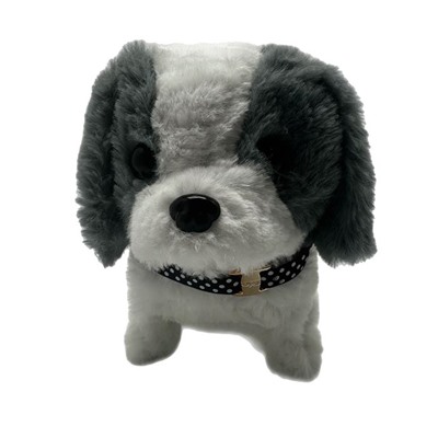 Собачка Интерактивная мягкая (гавкает,двигается) 15*14см 874-3