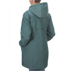 22-908 GRAY/GREEN Куртка демисезонная женская (100 гр. синтепон) PLOOEPLOO размеры 50-52-54-56-58-60