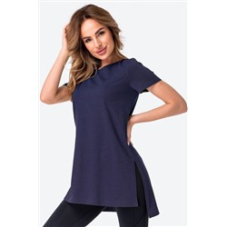 Женская удлиненная футболка с разрезами Happyfox