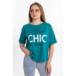 Футболка Анита (принт CHIC) 3-762