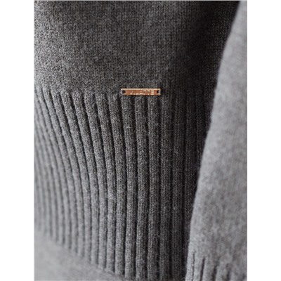 Свитер с высоким воротом из пряжи с кашемиром