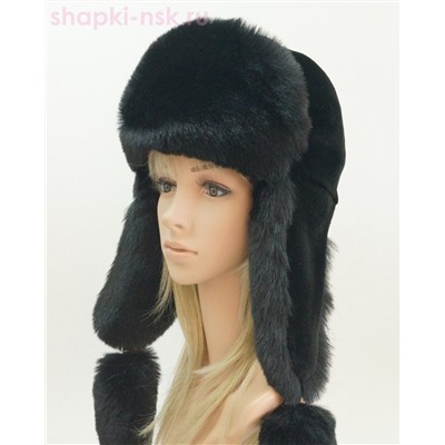 Норд кролик/песец Ушанка женская (56-58)