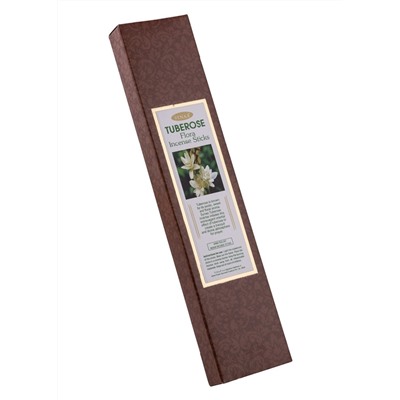 TUBEROSE Flora Incense Sticks, AASHA, SYNAA (Ароматические палочки ТУБЕРОЗА, ААША, СИНАЯ), 10 палочек.
