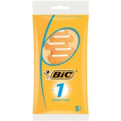 Станок BIC-1 ORANGE SENSITIVE 5шт в пакете