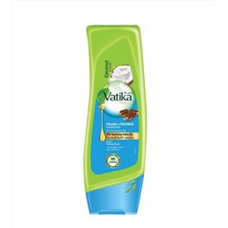 Vatika COCONUT AND CASTOR Volume And Thickness Conditioner, Dabur (Ватика КОКОС И КАСТОРОВОЕ МАСЛО Кондиционер ОБЪЕМ И ТОЛЩИНА для тонких волос, Дабур), 400 мл.