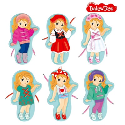 Шнуровки и липучки. «Наряди Милу» BABY TOYS