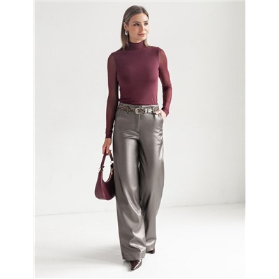 Водолазка с прозрачными рукавами