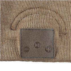 Шапка с Bluetooth наушниками Real Talk Headset, бежевый меланж