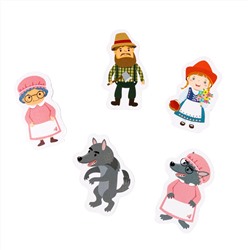 Магниты «Красная шапочка». Серия Магнитные истории (5 штук)