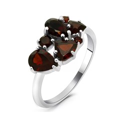 Кольцо из серебра гранат, Ферана