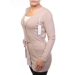 A518 Кардиган женский (65% хлопок, 15% кашемир, 20% эластан) размер свободный 44-46