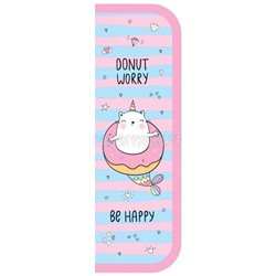 Пенал 1 отделение, 19*6 см, ламинированный картон "Donut worry" ArtSpace ПК1_42292, ПК1_42292