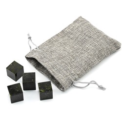Камни для виски 6 кубиков из змеевика 20*20мм