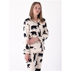 Женская пижама "Бурый Мишка" Фланель