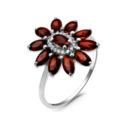 Кольцо из серебра гранат, Диковина2
