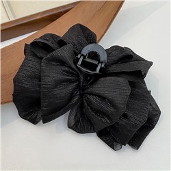 Пышный краб для волос с бантом