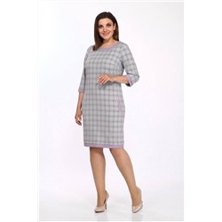 Lady Style Classic 1427/8 серый_с_розовым, Платье