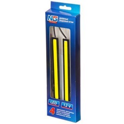 Дневные ходовые огни, LED 20шт, металл. 2 шт