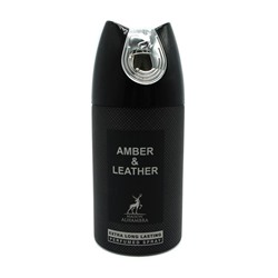 AL HAMBRA   Дезодорант-спрей 250мл AMBER & LEATHER муж.