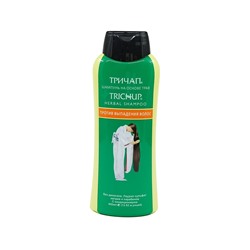 TRICHUP Herbal Shampoo HAIR FALL CONTROL, No Dioxane, SLS & Parabens, Vasu (ТРИЧУП (ТРИЧАП) Шампунь на основе трав ПРОТИВ ВЫПАДЕНИЯ ВОЛОС с Кондиционером, Васу), 400 мл.