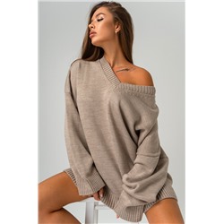Женский свитер оверсайз с V-образным вырезом Happyfox