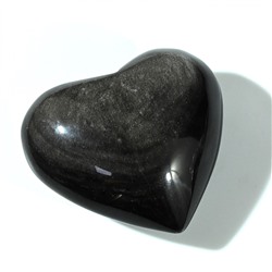 Сердце из обсидиана радужного 70*63*36мм, 170г