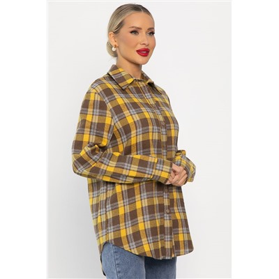 Рубашка Денни (желто-коричневая) Б14135-7М
