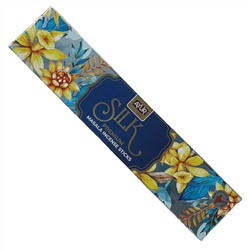SILK Premium Masala Incense Sticks, Ayur Plus (ШЕЛК, ароматические масала палочки премиум-класса, Аюр Плюс), 18 г.