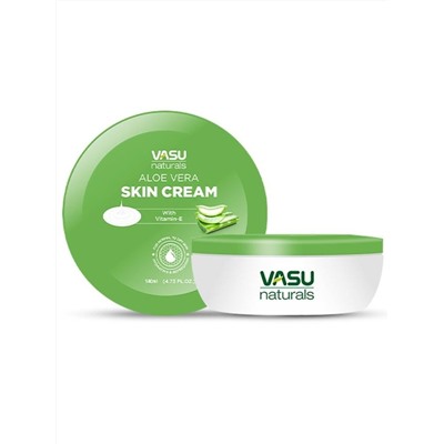 ALOE VERA Skin Cream With Vitamin-E, Vasu (АЛОЭ ВЕРА крем для кожи с витамином E, Васу), 140 мл.