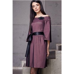 LaVeLa L1729 черный/розовый, Платье