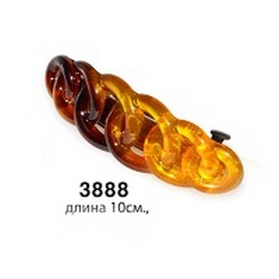 Заколка-автомат Кольца 10см асс-т 3 цвета  NICE 3888