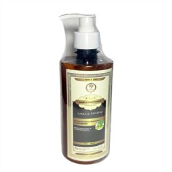 Herbal Shampoo AMLA & BRAHMI, Khadi India (Травяной шампунь АМЛА И БРАХМИ - делает волосы сильными и здоровыми, Кхади Индия), С ДОЗАТОРОМ, 400 мл.