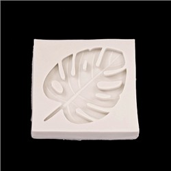 Силиконовый молд "Лист монстеры" 7*5 см