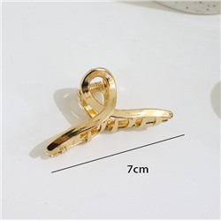 Крабик металлический золотой МИНИ-ПЕТЕЛЬКА, 7 см.