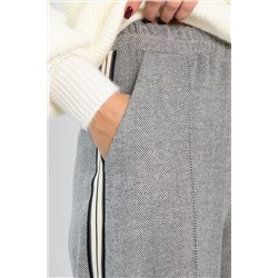 Брюки утепленные трикотажные Вильнюс (серые) Б14452-5М