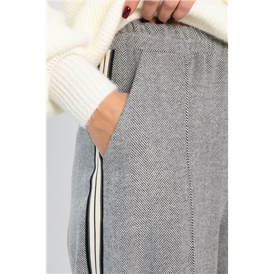 Брюки утепленные трикотажные Вильнюс (серые) Б14452-5М